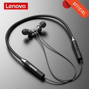 Lenovo HE05 Earphone Bluetooth 5.0 Wireless Headset Magnetic Neckband Headphone IPX5 Waterproof Sport Earbuds with Noise Canceling Mic