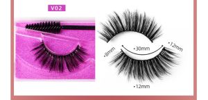 1 pair of 6D fake eyelash FOC Eyelash Brush/1 pasang bulu mata palsu Percuma Berus mata