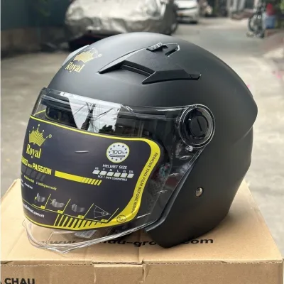Nón bảo hiểm 3/4 2 kính Royal M268 đủ màu tem - Hàng chính hãng