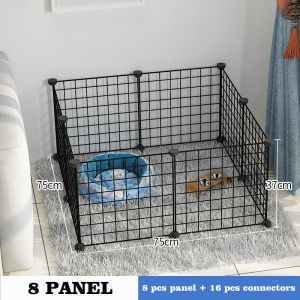 35*35CM DIY Cat Dog Cage Cat  Dog Fence Pet Fence Cat Rabbit Fence Pet Metal Kennel
