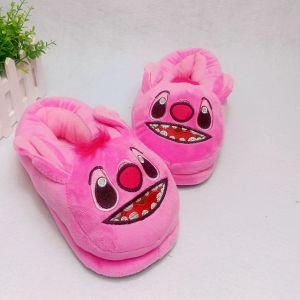Cartoon Plush Couple Home Slippers Full Coverage Warm Cotton Shoes