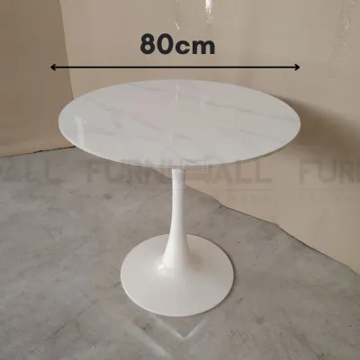 Furnimall Sintered Stone Round Dining Table Coffee Table Meja Batu Bulat Restaurant Table 餐桌 圆桌