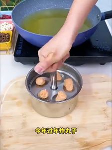 Stainless Steel Manual Meatball Maker – 6/12‑Hole Multi‑Purpose Shaper Mold