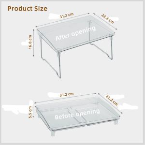 Johor Seller |Foldable Storage Organizer Rack Home Desktop Cosmetics Rack Kitchen Tableware Shelf Holder Bathroom Accessory Cuisine