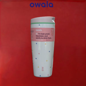 Penhao store OwalSmoothSip Slider Coffee Mug2oz Insulated Stainless Steel Tumbler for Hot & Iced Coffee Reusable Travel Cup