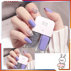 ยาทาเล็บไม่ต้องอบ น้ำยาทาเล็บ สีทาเล็บเจล สีทาเล็บทูโทน 2 สีในขวดเดียว แห้งไว กันน้ำ ไม่ต้องอบ ไม่เป็นอันตราย ใช้งานง่าย