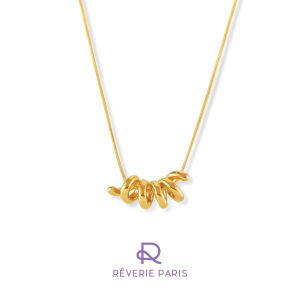 Reverie Paris Minimalist Couple Necklace Twisted Line Design Fashion Accessories For Women Men Christmas Gift