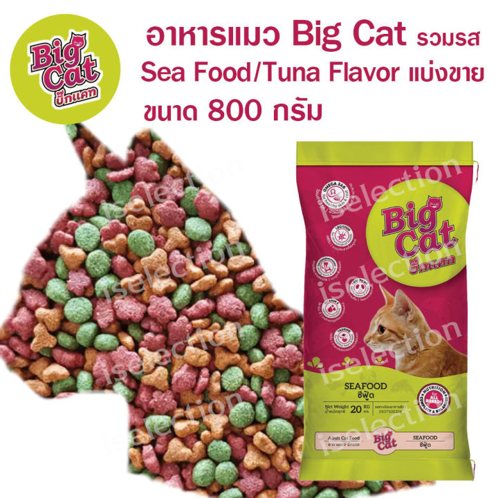 BIGCAT อาหารแมวโต รสซีฟู้ด 800g สูตรบำรุงสุขภาพ