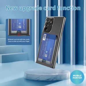 Samsung S23 Ultra Evo Tech Shockproof Case With Card Holder (Clear)