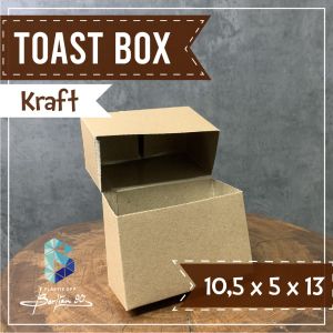( 50 Lembar ) Toast Box Bread Kraft Tebal Premium Isi 50 Lembar – Dus Kentang Goreng Sandwich Roti Lapis Box Snack Kemasan Makanan Ringan Packaging UMKM Murah