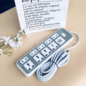 2M Cable Extension Outlet Socket Plug Multi Function Socket with Switch USB Port Power Supply Power Board Socket Line Equipment