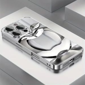 Pattern Glass Electroplated Phone Case For iPhone 17 16 15 14 13 12 11 Pro Max 17 Air 16E 7 8 Plus X XS XR Cover