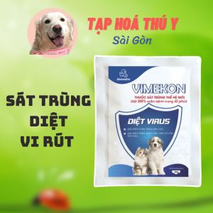 VIMEKON PET 20gr - Phun xịt sát trùng phòng khám chuồng nuôi chó mèo