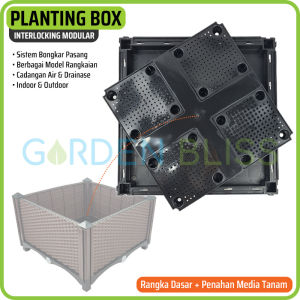 Rangka Dasar & Alas 40x40 Garden Bliss Planting Box / Raised Bed