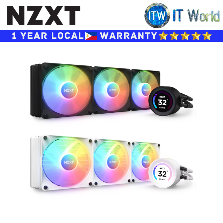 Itw NXZT CPU Cooler Fan Kraken Elite 360 RGB Matte Black/White 360mm