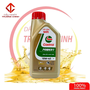 Thùng Nhớt Castrol Power 1 4T 10W40 dành cho xe số tay côn hàng chính hãng