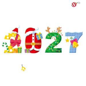 LUMINOU Electrostatic Merry Christmas Window Stickers 2027 Snowflake Snowman Santa Window Static Clings Creative DIY Window Decorations Home Decoration
