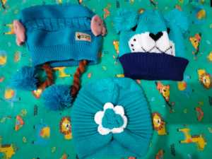 kupluk bayi motif  3 pcs free bordir nama /  kupluk kepang  / turban bayi dapat 3 pcs 3 item berbeda