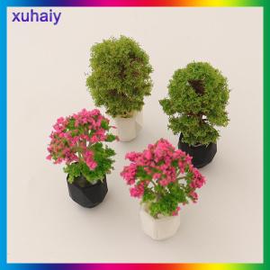 xuhaiy บ้านตุ๊กตาจำลองพืชในกระถางแบบ1 12บ้านตุ๊กตาขนาดเล็กของตกแต่งบ้านตุ๊กตาสวนขนาดจิ๋วเครื่องประดับภูมิทัศน์
