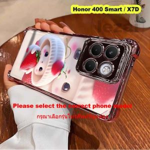 Honor 400 Smart 400Smart 5G Case Honor X7D X7 d Case Soft Shockproof Transparent Clear Luxury Glitter New Design