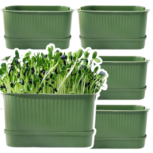 1/2/3 ชิ้น ถาดเพาะไมโครกรีน / จานเพาะต้นกล้าไฮโดรโปนิกส์ / กระถางเพาะต้นกล้าแบบไม่ใช้ดิน / อุปกรณ์ภาชนะปลูกสวน