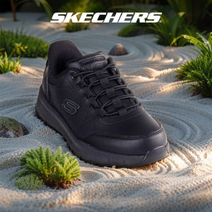 Skechers Men Slip-ins Work Nampa Knotly Work Shoes - 200293-BLK Memory Foam Kasut Sneaker Kerja Lelaki SALE