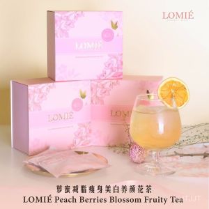 LOMIE Peach Berries Blossom Fruity Juice  น้ำผลไม้ความงามลดน้ำหนักและผิวขาว Romi