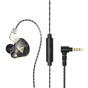 QKZ AK6 PRO In-ear Headphones HiFi Fever Subwoofer Earbuds Earphone with Microphone Removable Cable