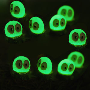 5/10Pcs Mini Glowing Resin Dust Brittle Elf Miniature Decorative Figures For Garden Lawn Halloween Decoration