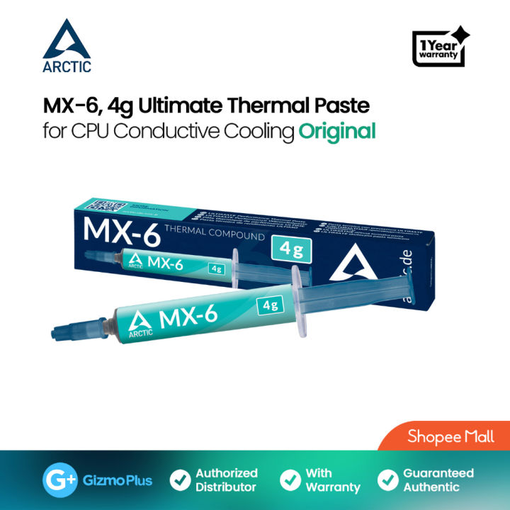 ARCTIC MX-6 (4 g) - Ultime Performance Thermal Paste pour CPU, Consoles