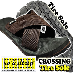 Roadtrip Crossing - Tire sole cross slides for men durable quality non slip Marikina sandals for men gawa sa gulong.