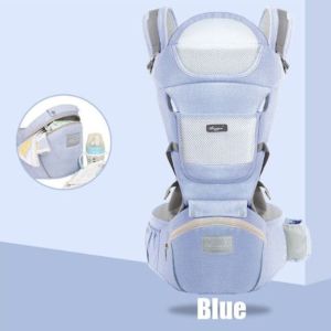 Sides2sides Baby Carrier with Hip-Seat Ergonomic Newborn to Toddler Carrier with Kangaroo Soft Bag