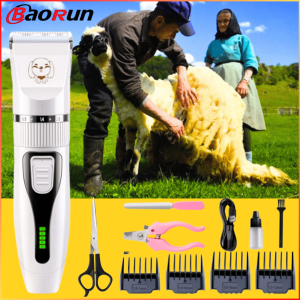 NO LIMIT BaoRun Alat Mesin Cukur Bulu Hewan Domba Garut Anjing Listrik Charge Cas Ulang HSK002