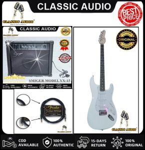 Classic Audio Smiger TG-15 Electric guitar + Smiger TG-15 Bass Amplifier + Guitar Cable Cord (Original)