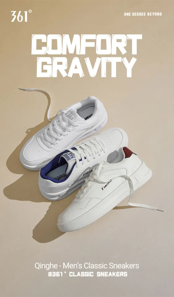 361 Degrees Casual Comfortable Retro Skate Shoes Classic Sneakers