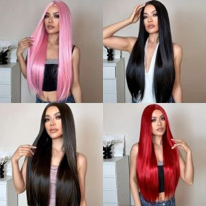TEMU wig multi-color optional medium scalp long straight hair women wig full head cover