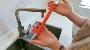 Adjustable Faucet Extension Hose Rotatable Bending Water Faucet Tube Pipe Hose Extender Adapter 360