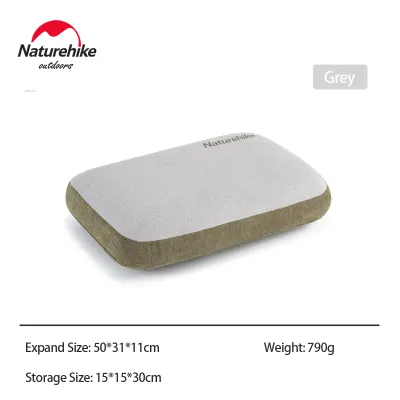Naturehike outdoor camping pillow foldable memory foam comfortable Antibacterial fabric square
