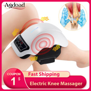 Agdoad Hot Compress Knee Massager Electric Heating Massage Pulse Infrared Knee Joints Shoulder Elbow Therapy Massager