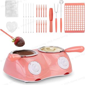 Mini Electric Chocolate Melting PotChocolate Fondue FountainWarmer Machine for Milk Chocolate