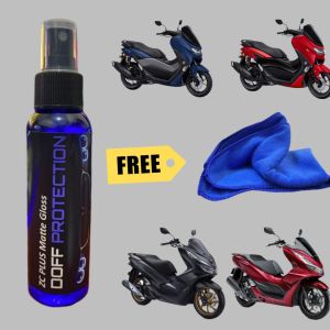Premium Matte Doff Wax for Motorcycles and Cars - Leaf Effect Semi Nano Coating Protection for Doff Paint Helm and Car Doff Maintenance