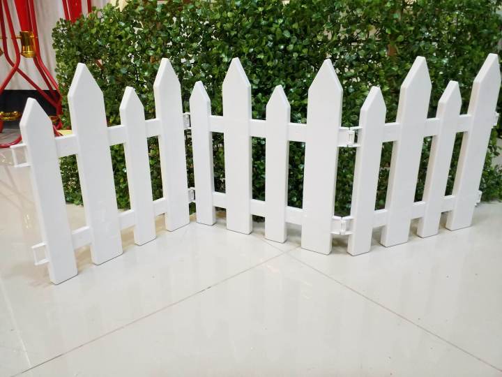 Picket Fence Plastic Play Fence TACILIP White Plastic Garden Fence Picket Fence Edgings For Lawns  Flowerbeds Plants Borders Decorative Yard, Home Decor