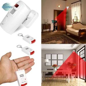 XUNYU3 LANG Wireless Pir Motion Sensor Alarm + 2 Remote Controls Shed Home Garage Caravan