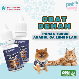 REMOV Obat Demam Kucing dan Anjing 10 ml Ampuh Atasi Panas Pada Hewan