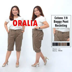 Celana 7/8 jumbo model pendek / baggy pant jumbo / celana pendek model resleting