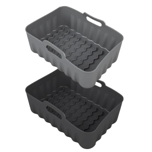 2 Pack Liners Pots Liners Rectangular Air Fryers Basket Air Frying Machine Accessories for Enhancing Cooking Efficiency