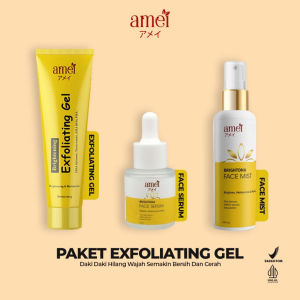 Amei Paket Exfoliating Gel DNA Salmon Mecerahkan kulit dan menjaga kelembapan kulit ( amei official store )