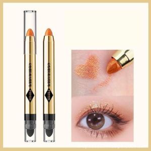 Milk Tea Orange Eyeshadow Pen Doubleended Eyeshadow Stick Eyeshadow Thinly Applied and Gentle