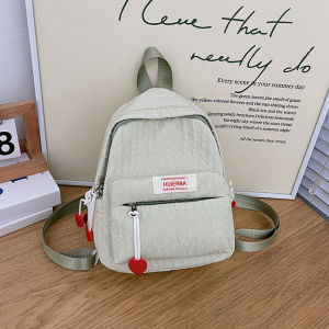 Homer Megan Korean Style Minimalist Backpack for Women and Students Fresh Girl Schoolbag Female Junior High School Student Small Backpack Simple Travel Backpack for College and Students