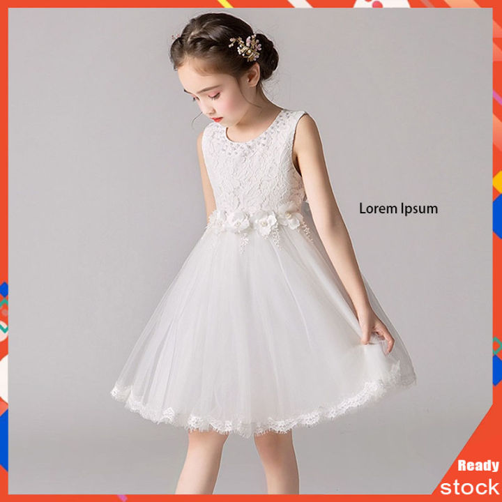 Girls white dress outlet size 10